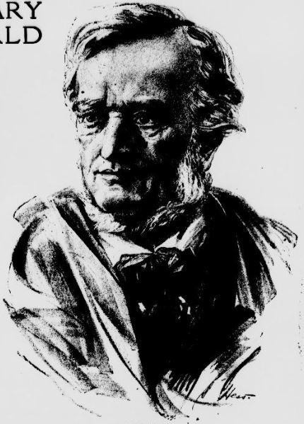 Commémoration de l'anniversaire de Richard Wagner: les dessins du SUN new-yorkais en mai 1913