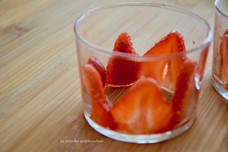 Verrines express aux fraises et spéculos Verrines express aux fraises et spéculos