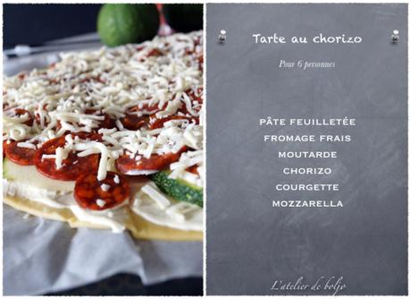 Tarte rapide au chorizo