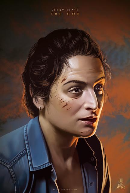 Affiches personnages US pour Hotel Artemis de Drew Pearce