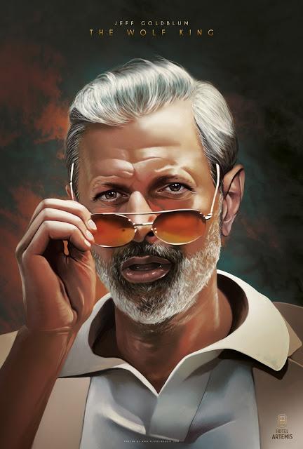 Affiches personnages US pour Hotel Artemis de Drew Pearce