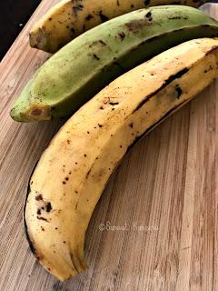sweet kwisine, bananes pesées, bananes jaunes, bananes plantain, tostones, cuisine antillaise, cuisine haïtienne, pikliz