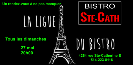 Soirée d’improvisation du Bistro le Ste-Cath