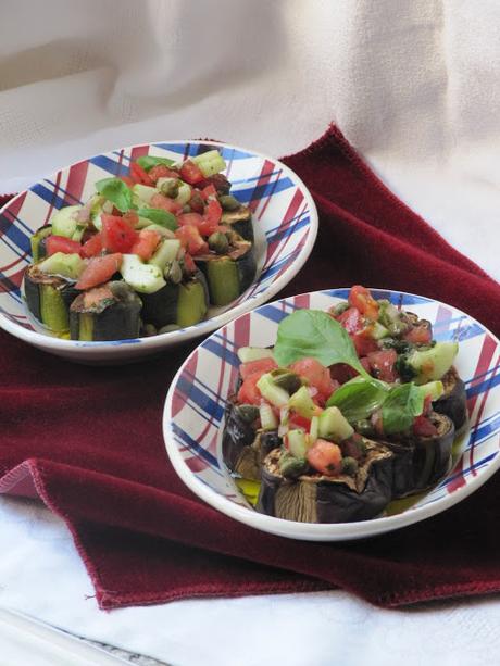 Aubergines & courgettes à la vinaigrette Aubergines & courgettes à la vinaigrette