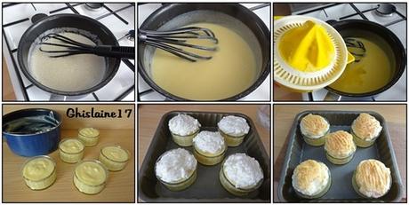 Petites crèmes au citron meringué Petite crème au citron meringué