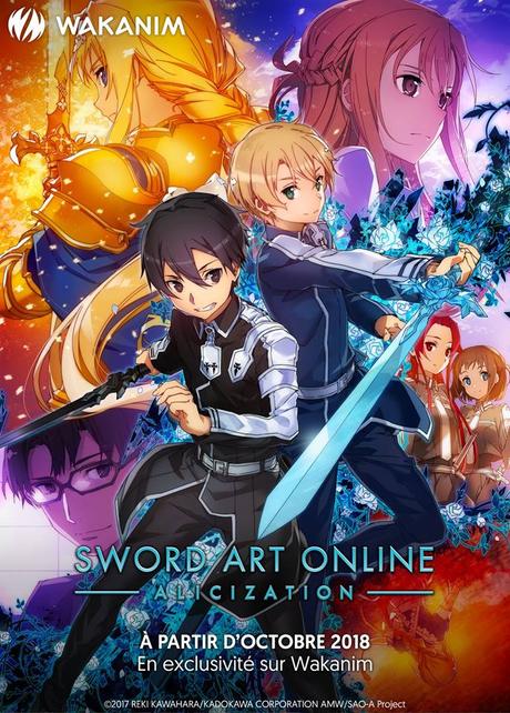 L’animé Sword Art Online Alicization diffusé en VOSTFR chez Wakanim