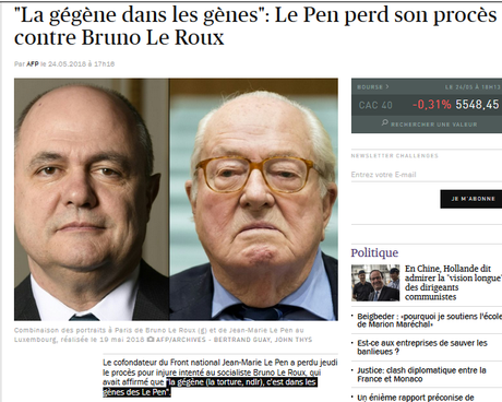 la gégène dans les gènes des Le Pen