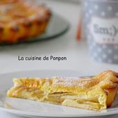 Flamusse aux pommes et ricotta, sans beurre - La cuisine de Ponpon: rapide et facile!