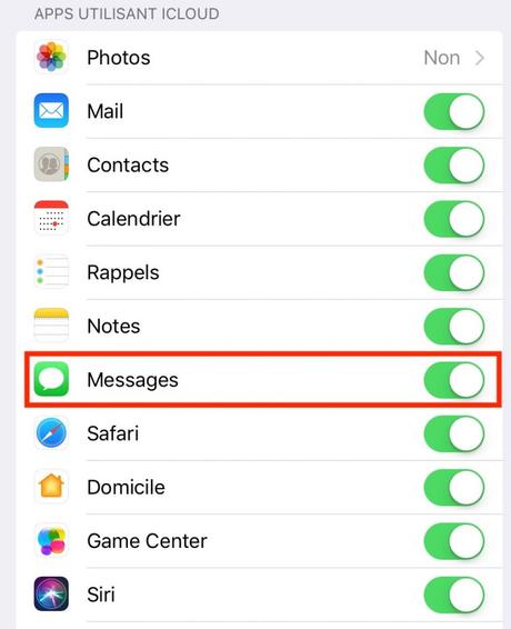 iPhone - Comment synchroniser Messages via iCloud Trucs   