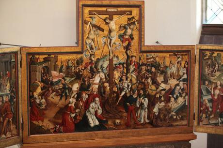 2 Croix-poutres, croix-troncs Crucifixion Evangelische Kirche Schermbeck 1506 ecole de Derick Baegert