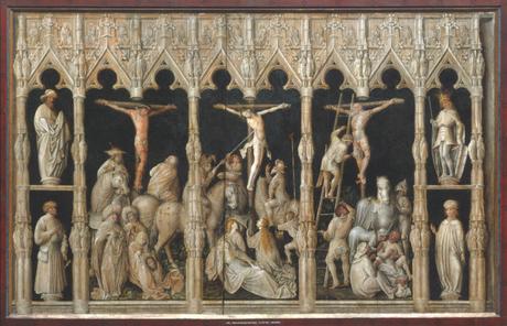 Tegernseer Hochaltar, Kreuzigung, Oberbayern, um 1445 Germanisches Museum Nurnmberg