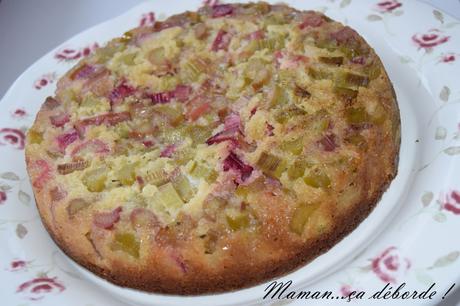 Gâteau à la rhubarbe