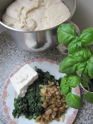 Calzone aux épinards & à la feta