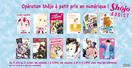 Des shôjo mangas de chez Pika et nobi nobi! à 0,99€ en numérique ! Des shôjo mangas de chez Pika et nobi nobi! à 0,99€ en numérique !