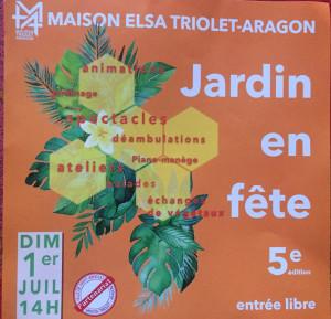 Maison Elsa Triolet Aragon  Dimanche 17 Juin et Dimanche 1er Juillet 2018