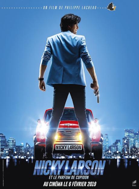 Première affiche teaser pour Nicky Larson et le Parfum de Cupidon de et avec Philippe Lacheau