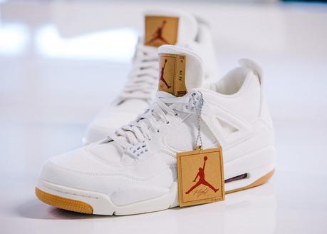 Levi's x Air Jordan 4 Black and White