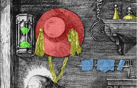 Durer 1514 Saint Jerome dans son etude chapeau spirale