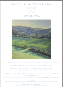 Galerie Artenostrum à Dieulefit  exposition Noémi Adda – Juillet Août 2018