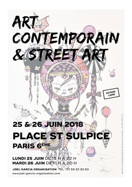 Art Contemporain & Street Art, le 25 et le 26 Juin à Paris StreetArt-Stulpice2018-Affiche-web