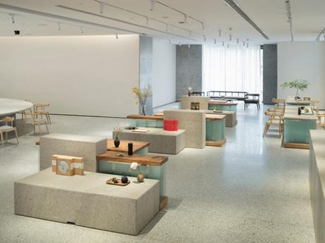 Un salon de thé moderne et à la décoration inspirée de la nature Un salon de thé moderne et à la décoration inspirée de la nature