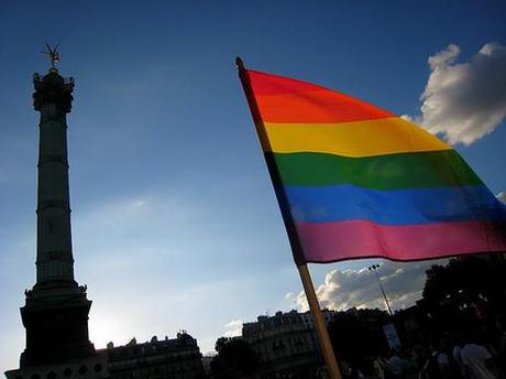 Rainbow Bastille, Fin de Gay Pride, Paris, 28.06.2008