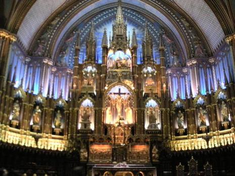 Superbe basilique à Montréal