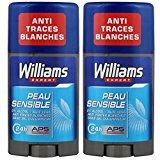 Quel sont les meilleurs déodorants pour homme et que faut-il savoir à leur sujet ? Williams Déodorant Homme Stick Ice Peau Sensible 75ml - Lot de 2