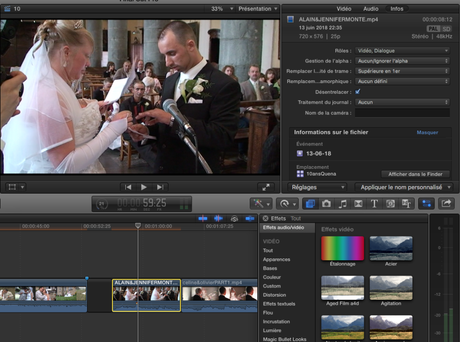 Valider le désentrelacement dans FCPX