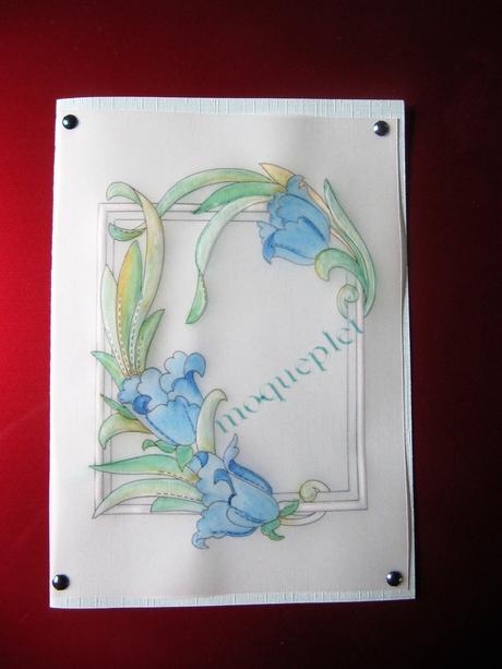 Mes ouvrages - deux cartes en perga - 12