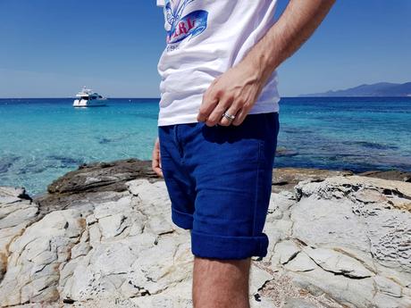 blog-mode-style-homme-paris-bordeaux-corse-plage-du-lotu-look-estival-ete-vacances-bagues-tshirt-twentyshirt-somewhre-short-coton-oxford-lunettes-soleil-edwardson-eyewear-thomas-sabo