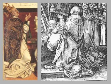 9.1 La Messe de Saint Grégoire Durer Messe de St Gregoire 1511 comparaison Gregoire