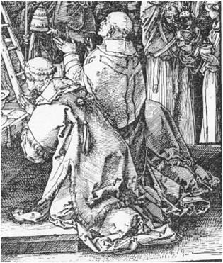 Durer Messe de St Gregoire 1511 pape