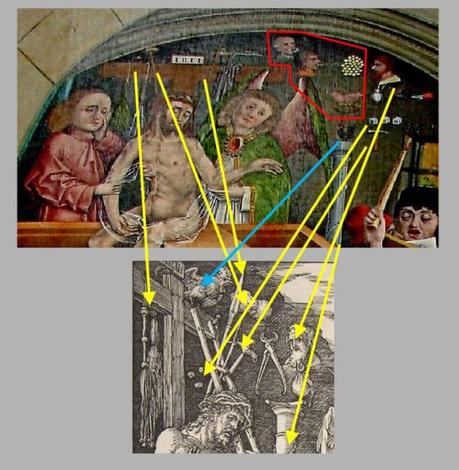 9.1 La Messe de Saint Grégoire Durer Messe de St Gregoire 1511 comparaison arma