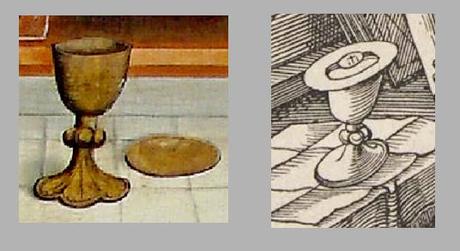 Durer Messe de St Gregoire 1511 comparaison calice