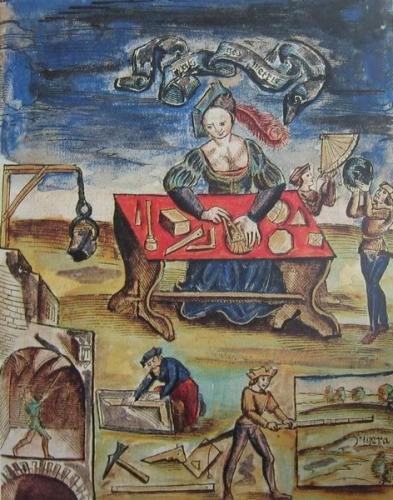 Typus_geometriaeGregor Reisch, Margarita Philosophica, 1517