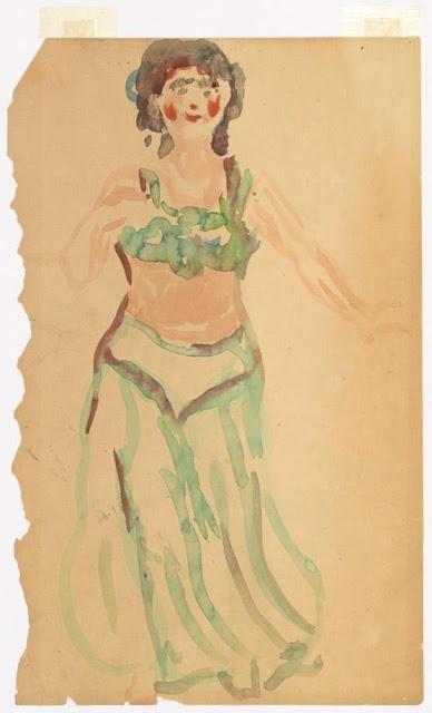 Quand Munch dessinait la danse d'Anitra d'après Peer Gynt