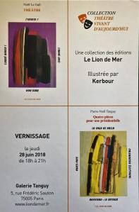 Galerie TANGUY  éditions LE LION DE MER  illustrations KERBOUR à partir du 28 Juin 2018
