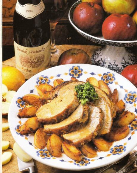 Le rôti de porc aux pommes Le rôti de porc aux pommes