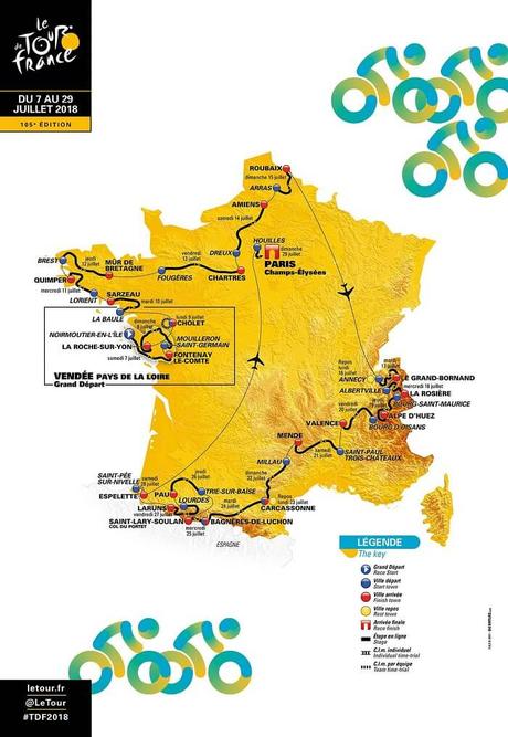 Le parcours du Tour de France 2018
