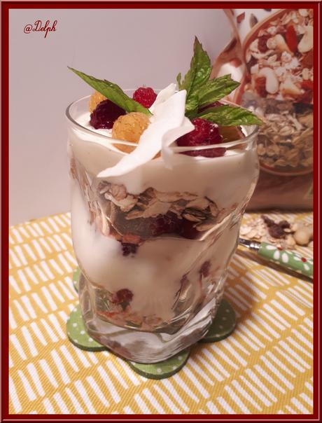 Verrine de Framboises au Muesli Verrine de Framboises au Muesli