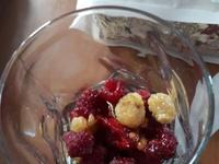 Verrine de Framboises au Muesli Cliquer sur les photographies pour les agrandir