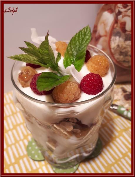 Verrine de Framboises au Muesli