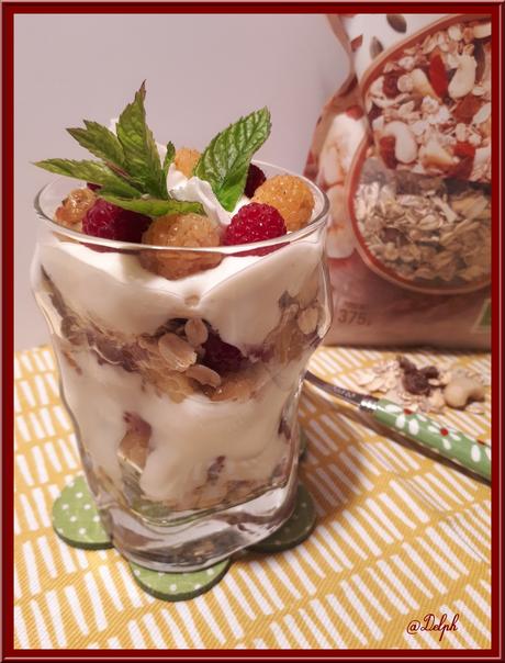 Verrine de Framboises au Muesli Verrine de Framboises au Muesli