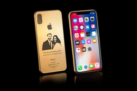 Insolite : un iPhone X en or à 4100$ en l’honneur du mariage princier