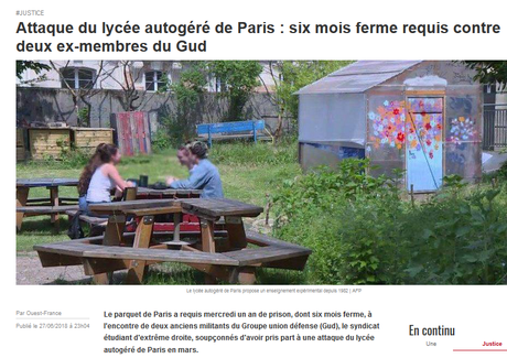 6 mois ferme pour les terroristes du #GUD ? Joie ! #LAP