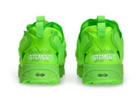 Deux nouvelles VETEMENTS x Reebok Instapump Fury Néon