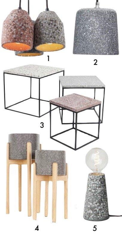Jamais trop de Terrazzo ! terrazzo gris decoration blog deco clem around the corner