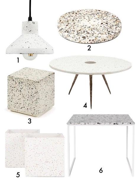 Jamais trop de Terrazzo ! terrazzo lampe table pas cher blog deco clem around the corner