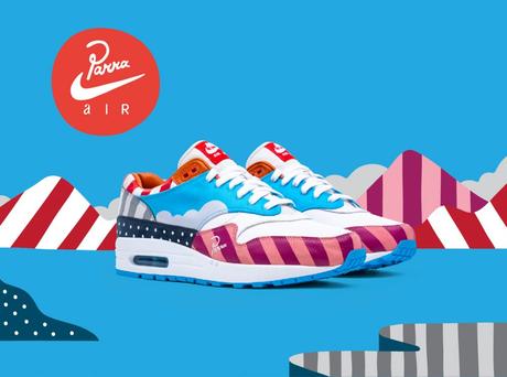La collection Nike x Parra comportera 3 paires et une jacket parra nike air max 1 ff